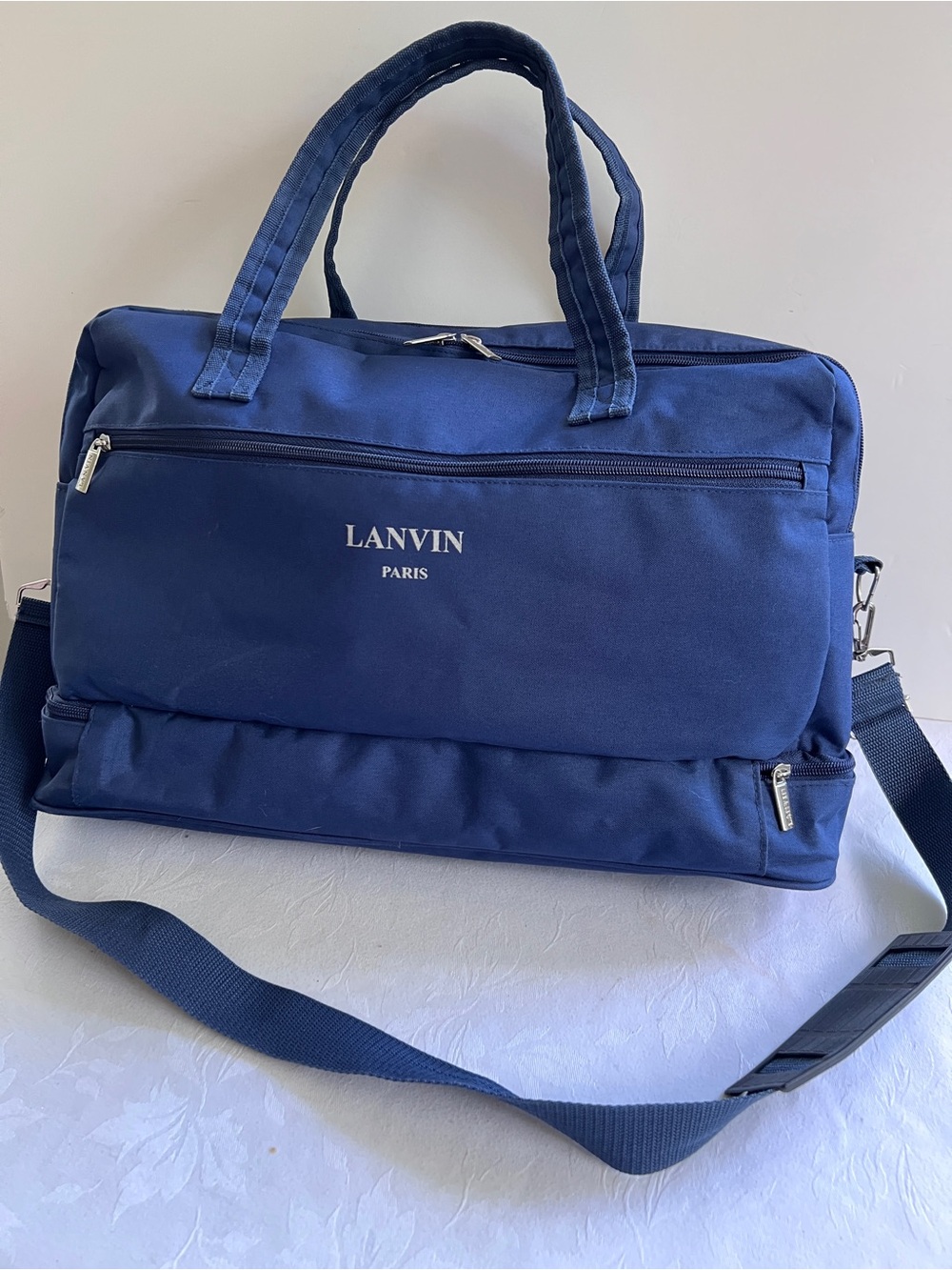 Lanvin Paris Overnight Travel Tote Weekender Bag